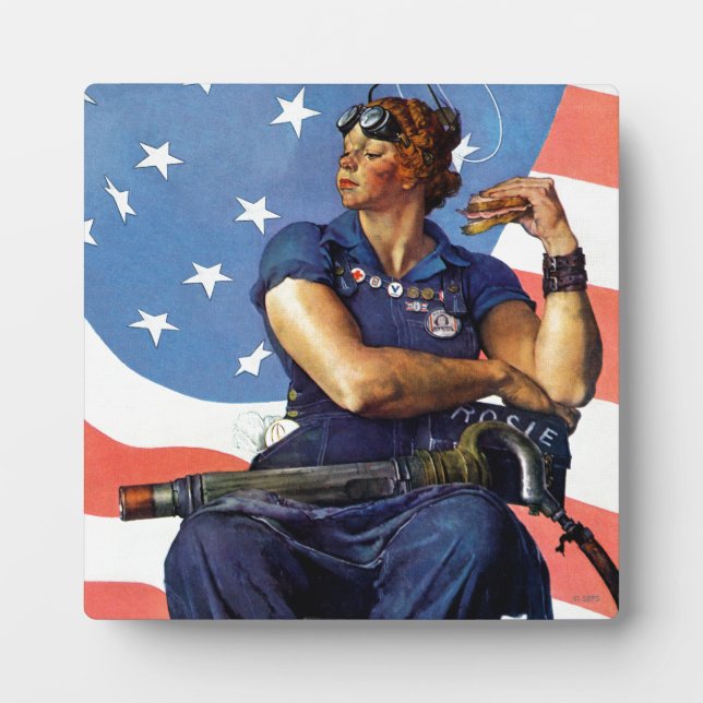 Plaque Photo "Rosie la riveteuse" (Devant)