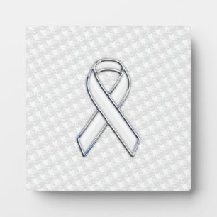 Plaque Photo Ruban blanc Chrome sensibilisation sur Imprimé pie