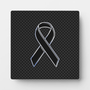Plaque Photo Ruban de style Chrome Noir sensibilisation Fibre d