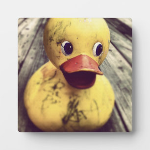 Plaque Photo Rubber Jaune Ducky Couvert en Dirt!