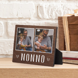 Plaque Photo Russe Deux Photo Nonno Grand-pa