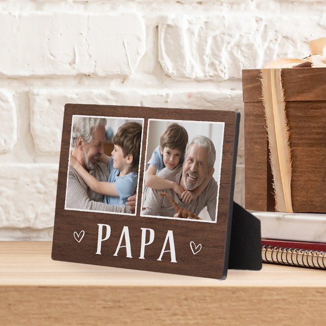 Plaque Photo Russe Deux Photo Papa grand-père (Créateur téléchargé)