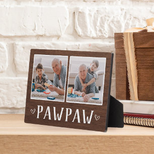 Plaque Photo Russe deux photo Pawpaw grand-père