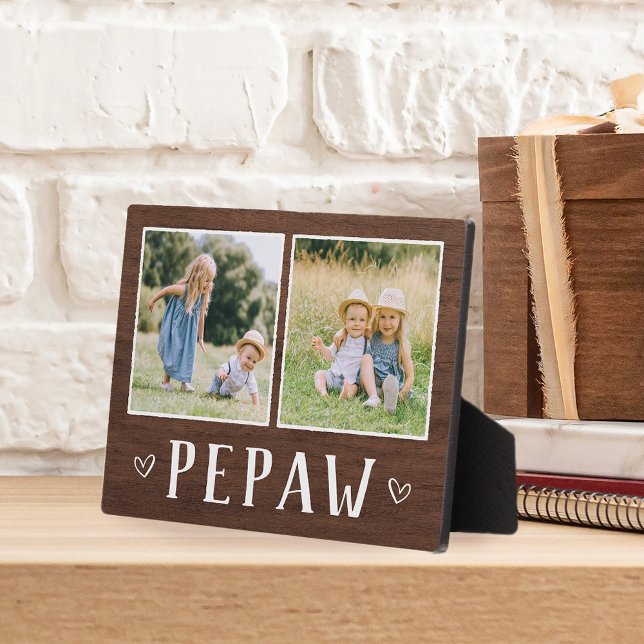 Plaque Photo Russe Deux Photo Pepaw Grand-pa (Créateur téléchargé)