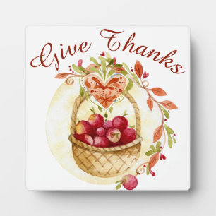 Plaque Photo Russe Donner Merci Automne Harvest Holiday