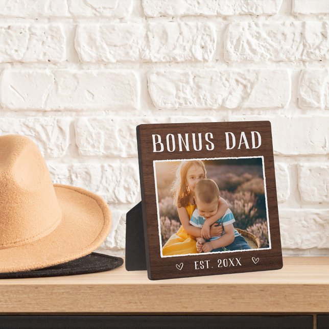 Plaque Photo Russe Personnalisé Bonus Papa Stepfather (Créateur téléchargé)