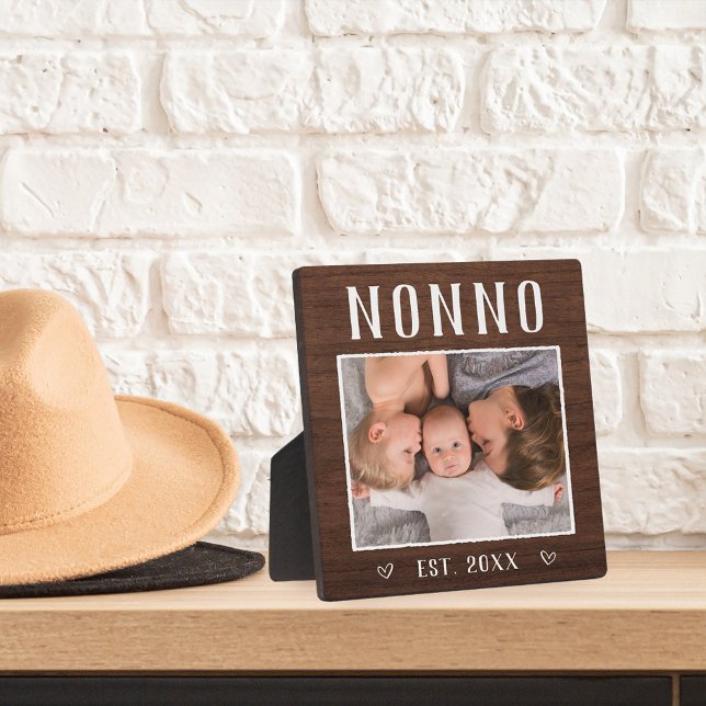 Plaque Photo Russe Personnalisé Nonno Grandpa Photo (Créateur téléchargé)