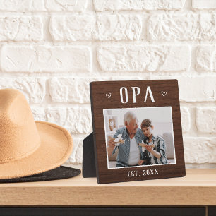 Plaque Photo Russe Personnalisé Opa Grand-pa Photo