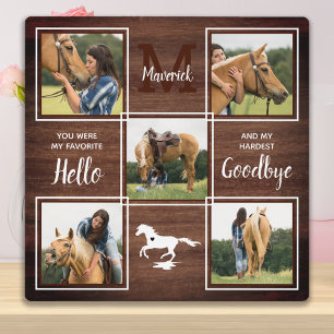 Plaque Photo Russe Personnalisé Pet Horse Photo Memorial