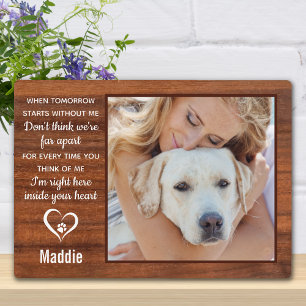 Plaque Photo Russe Personnalisé Photo Keepsaké Pet Memorial