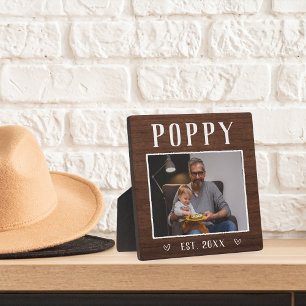 Plaque Photo Russe Personnalisé Poppy Grandpa Photo
