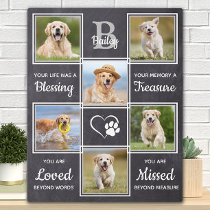 Plaque Photo Rustic Pet Memorial cadeau personnalisé 6 chien ph