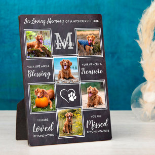 Plaque Photo Rustic Pet Memorial Chien Perdre Cadeau Unique 6 P