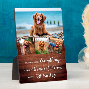 Plaque Photo Rustic Pet Memorial Chien Perte Souvenir 4 Photo