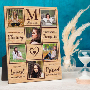 Plaque Photo Rustique En Mémoire Amoureuse Conserver Photo