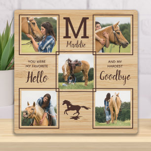 Plaque Photo Rustique Pet Horse Personnalisé Memorial 5 Photo
