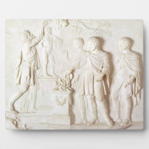 Plaque Photo Sacrifice to Hercules, c.1766 (marble)