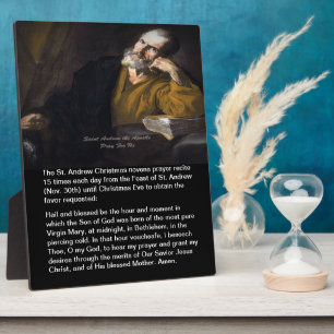Plaque Photo Saint Andrew Christmas Novena
