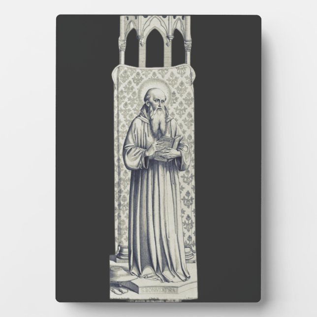Plaque Photo Saint Bonaventure, Ph.D. (Devant)