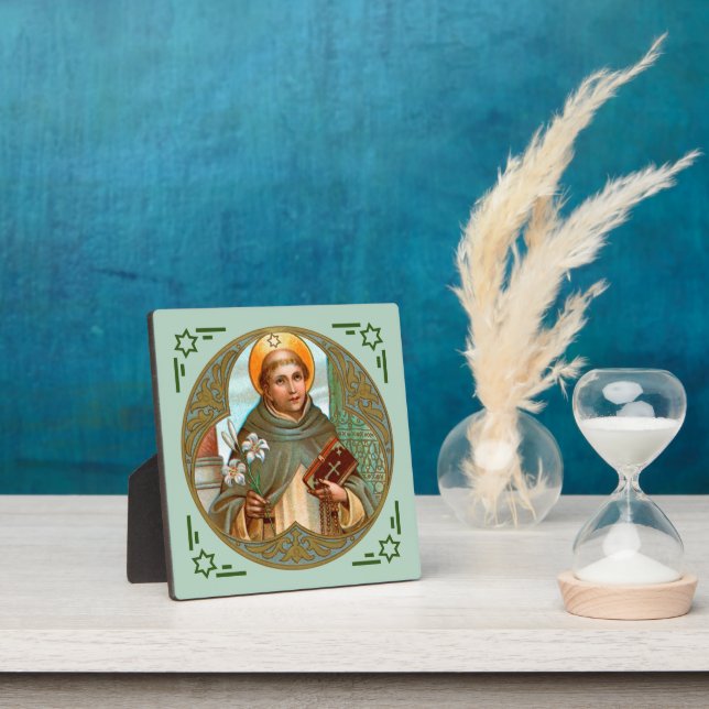 Plaque Photo Saint Dominique de Guzman (BK 07) (Insitu)