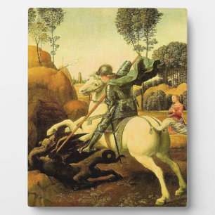 Plaque Photo "Saint George et le dragon" de Raphaël (vers 1505)