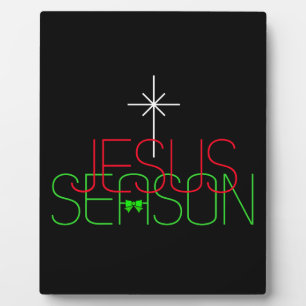 Plaque Photo Saison Jésus