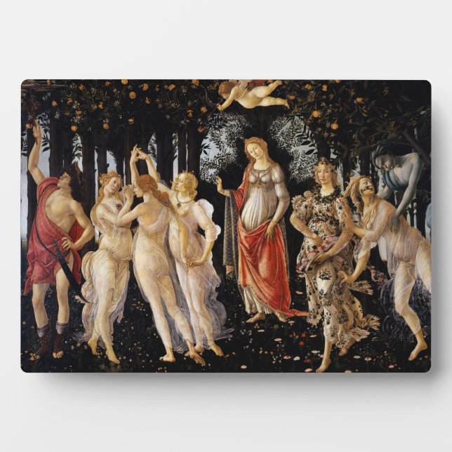 Plaque Photo Sandro Botticelli - La Primavera (Devant)