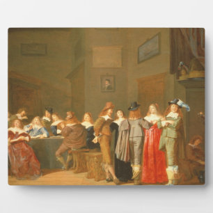 Plaque Photo Scène de cour, 1644 (huile sur toile)