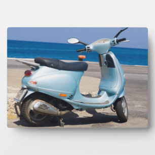 Plaque Photo Scooter Sur La Plage Ephèse, Turquie