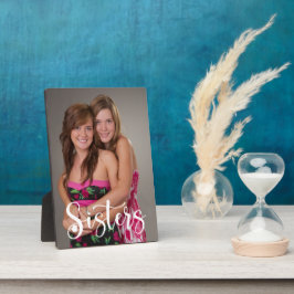 Plaque Photo Script manuscrit des soeurs