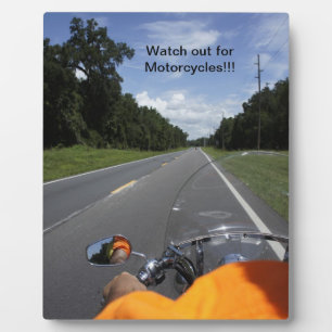 Plaque Photo Sensibilisation à la moto