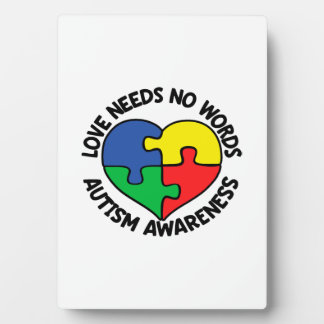 Plaque Photo Sensibilisation sur l'autisme Autiste