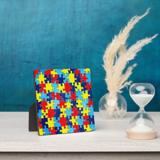Plaque Photo Sensibilisation sur l'autisme-Puzzle par Shirley T (Insitu)