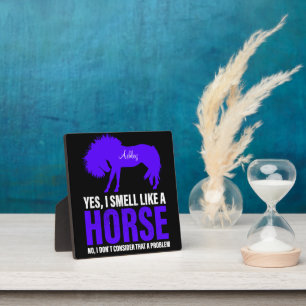 Plaque Photo Sentir comme un cheval en Royal Personnalisé