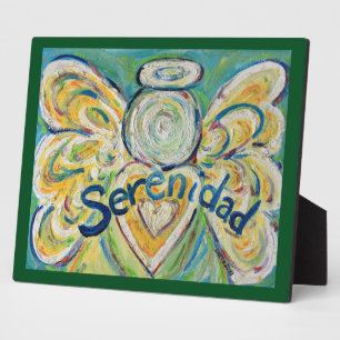 Plaque Photo Serenidad Inspirational Angel Peinture Poème Plaqu