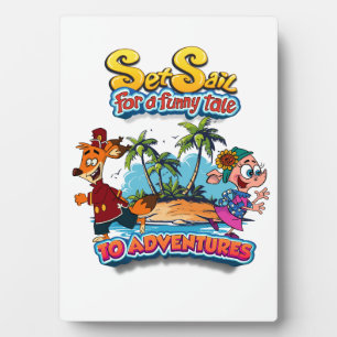 Plaque Photo Set Sail for a Funny Tale adventure island