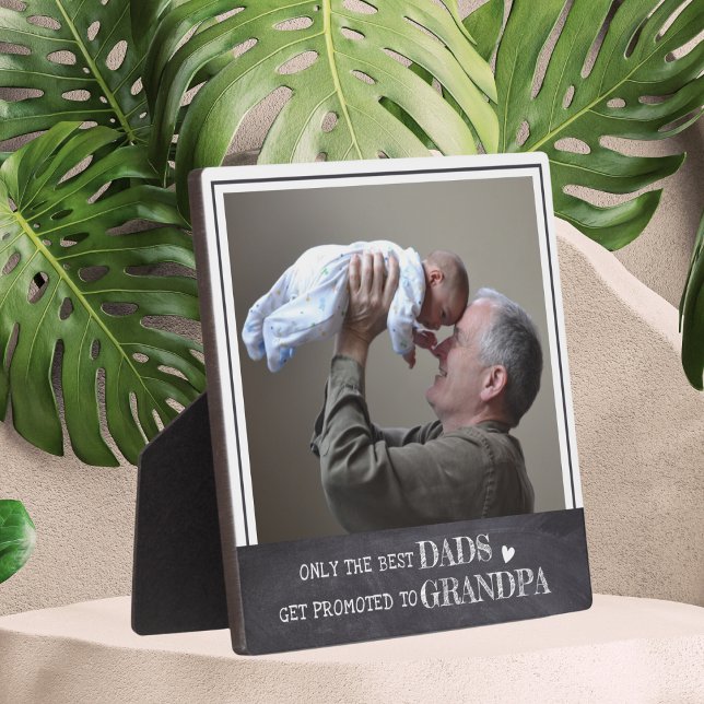 Plaque Photo Seuls Les Meilleurs Dads Sont Promus À Grand-Père  (Créateur téléchargé)