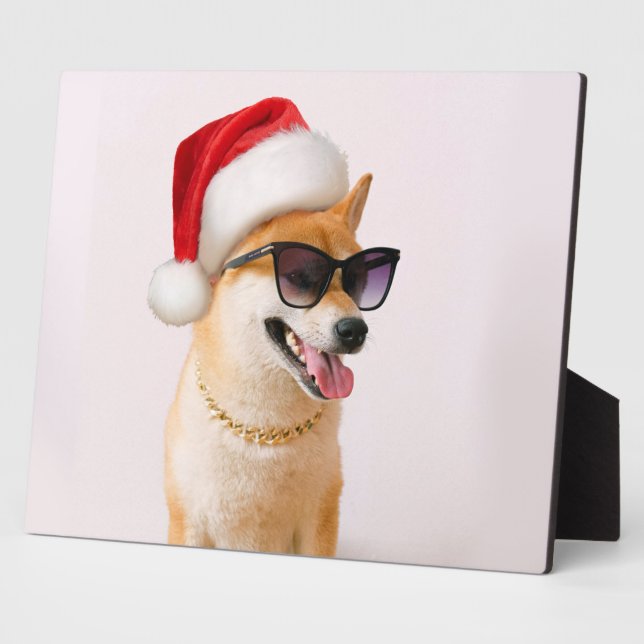Plaque Photo Shiba Inu dog (Côté)