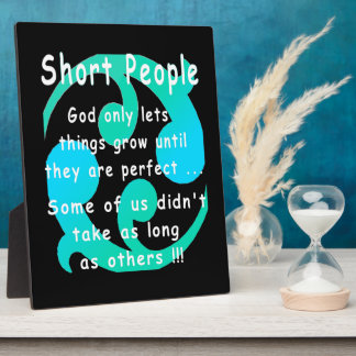 Plaque Photo Short People Drôle Revenge Design.