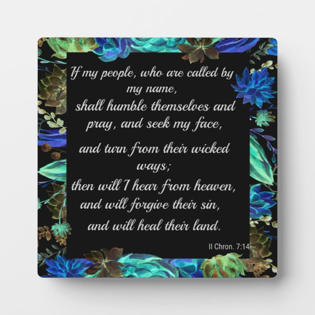 Plaque Photo Si des gens appelés par mon nom (Devant)