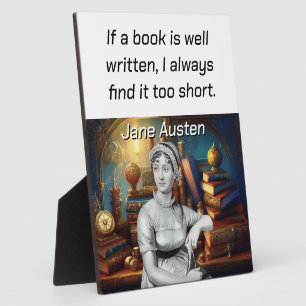Plaque Photo Si un livre est bien écrit, je trouve trop court