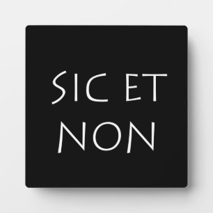Plaque Photo sic et