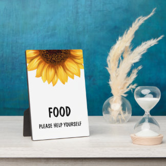 Plaque Photo Signe Baby shower de tournesol Automne Faveurs