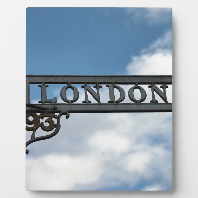 Plaque Photo SIGNE Londres (Devant)