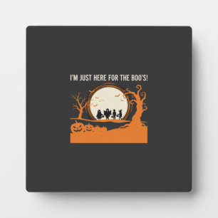 Plaque Photo Silhouette de fantôme de Halloween Boo