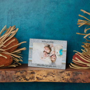 Plaque Photo Silo Tin Rustique Nous Vous Aimons Nom Personnalis