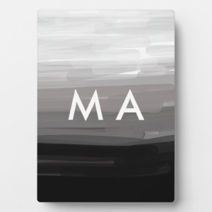 Plaque Photo Simple monogramme ajouter votre nom lettre man min