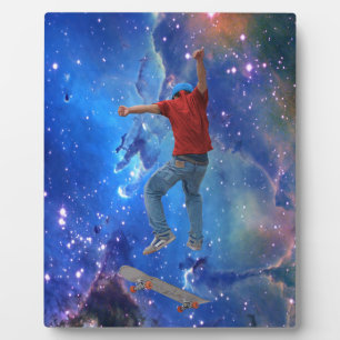 Plaque Photo Skateboarder obtenir quelques Air Action Street Ku
