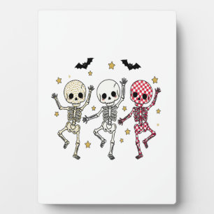 Plaque Photo Skeletons de danse d'Halloween