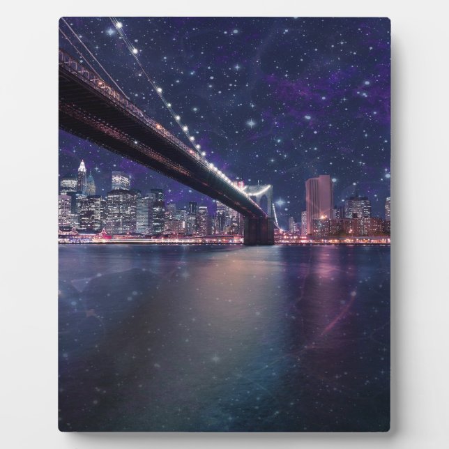 Plaque Photo Skyline Spacey Manhattan (Devant)